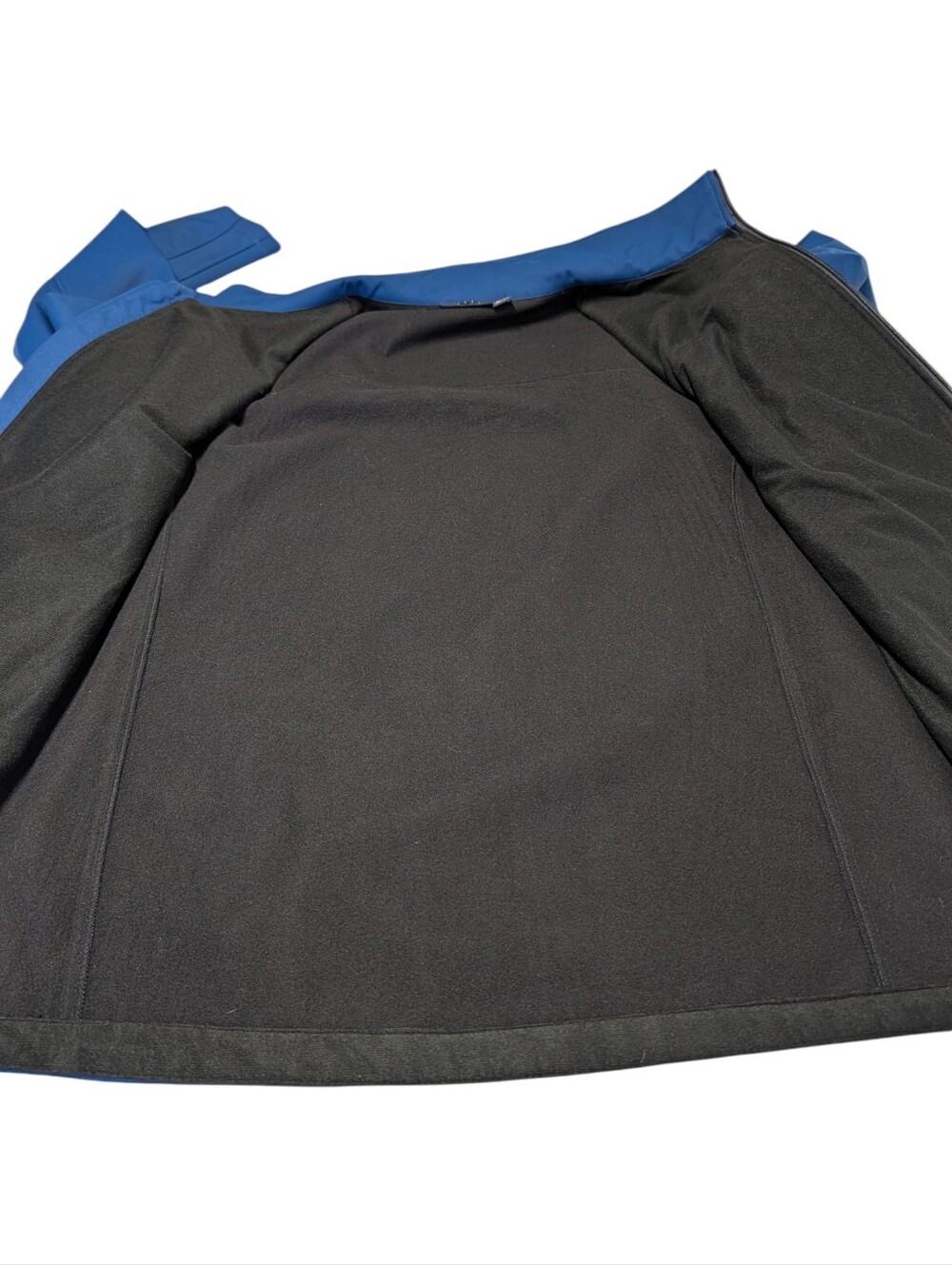 Swiss Tech Men Blue Softshell Jacket Size XL Fleece Lined Full Zip Outdoor - Picture 5 of 7